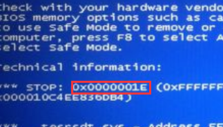 0x0000001E,蓝屏,蓝屏故障0x0000000,x0000001E怎么解决